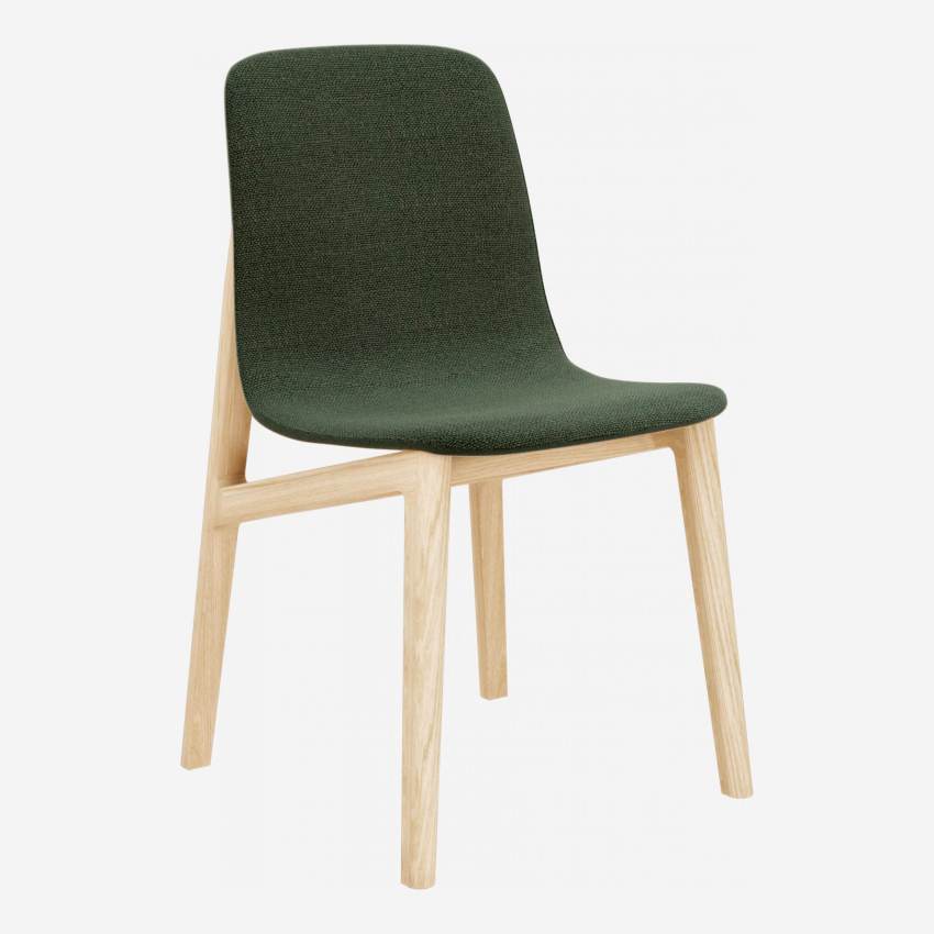 Sedia in tessuto con gambe in massello di frassino - Khaki - Design by Noé Duchaufour