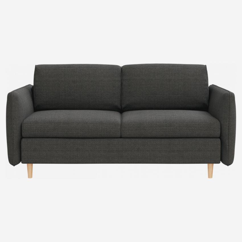 Ausziehbares 3-Sitzer-Sofa mit Stoffbezug - Grau