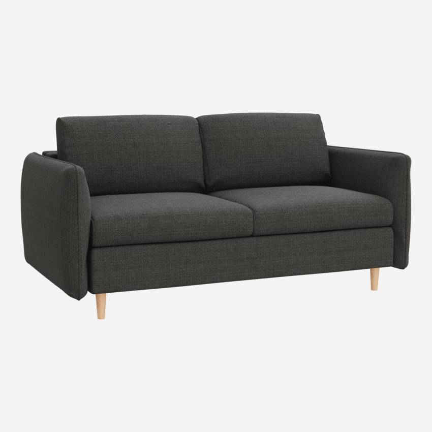 Ausziehbares 3-Sitzer-Sofa mit Stoffbezug - Grau