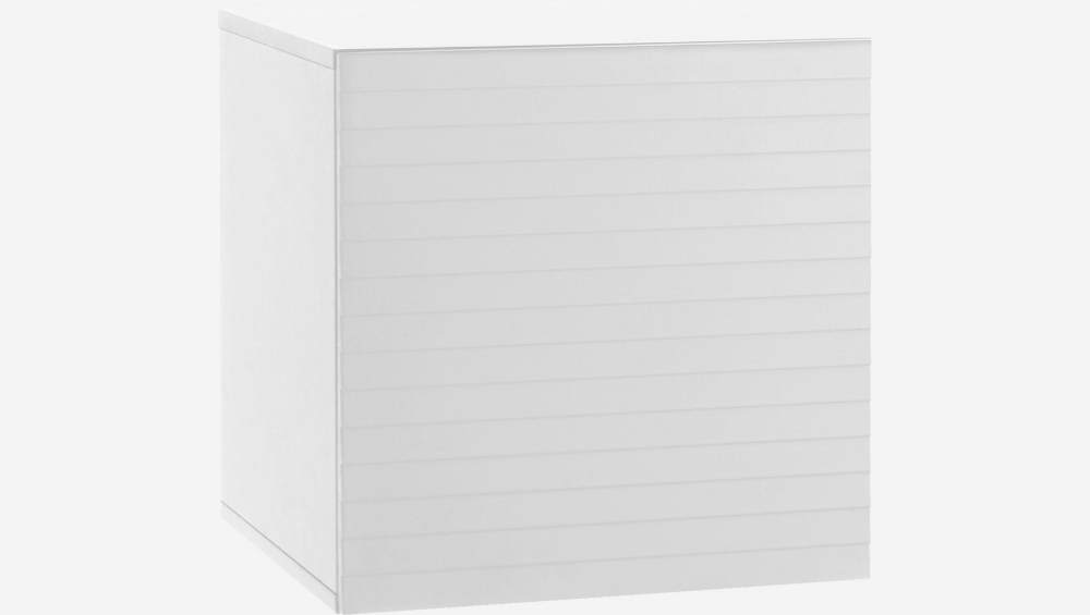 Piccolo contenitore portaoggetti modulare a doghe - Bianco - Design di James Patterson