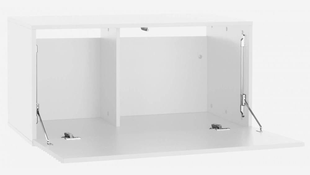Grande contenitore portaoggetti modulare a doghe - Bianco - Design di James Patterson
