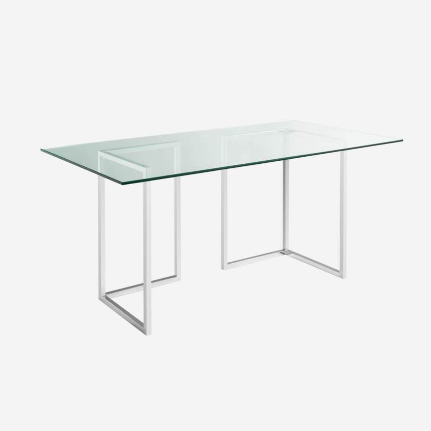 Tischplatte aus gehärtetem Glas - Transparent - 200 x 90cm
