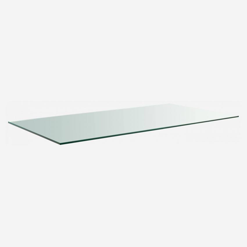 Tischplatte aus gehärtetem Glas Transparent - 160 x 80cm