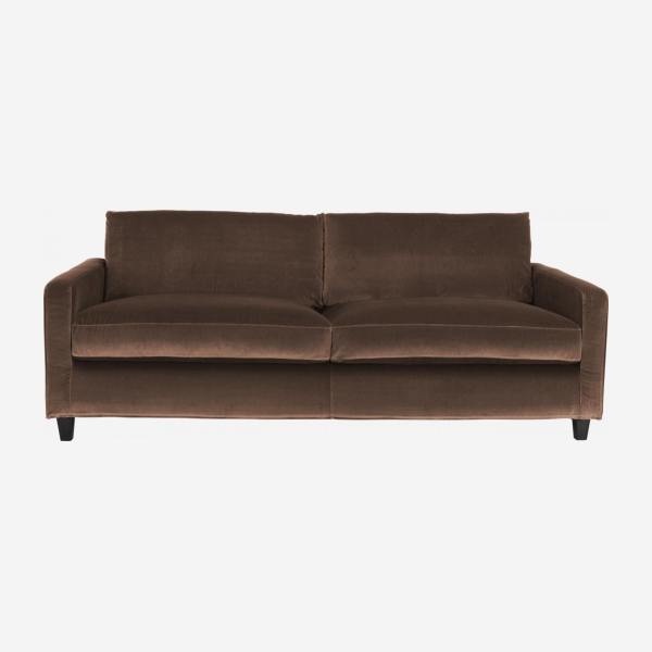 Pouf per divano modulabile con vano contenitore grigio chiaro Terence