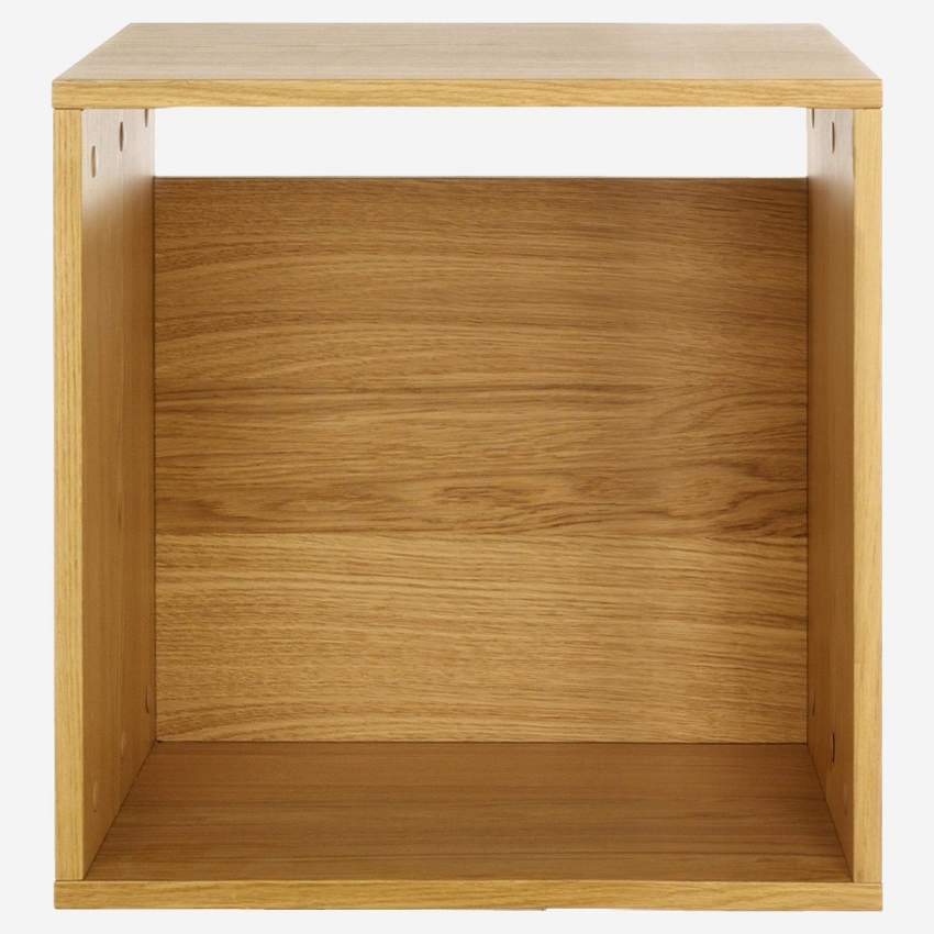 Kleine modulare Aufbewahrungsbox, offen - Naturholz - Design by James Patterson