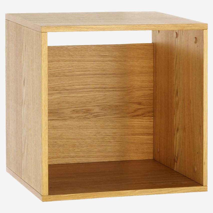Kleine open modulaire opbergkubus - Naturel hout - Design by James Patterson