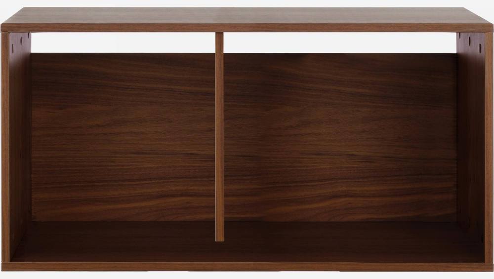 Grote open modulaire opbergkubus - Donker hout - Design by James Patterson