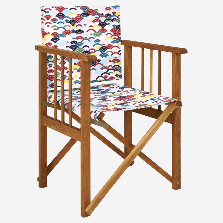 Toile en coton pour chaise pliante - Multicolore (structure vendue séparément)