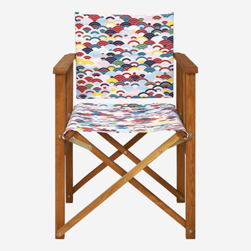 Toile en coton pour chaise pliante - Multicolore (structure vendue séparément)