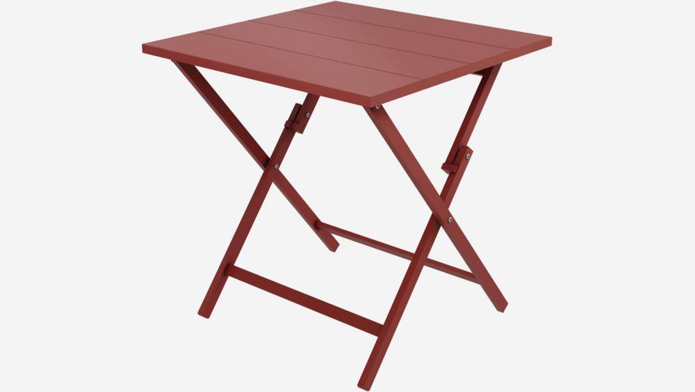 Tavolo pieghevole in alluminio - Rosso