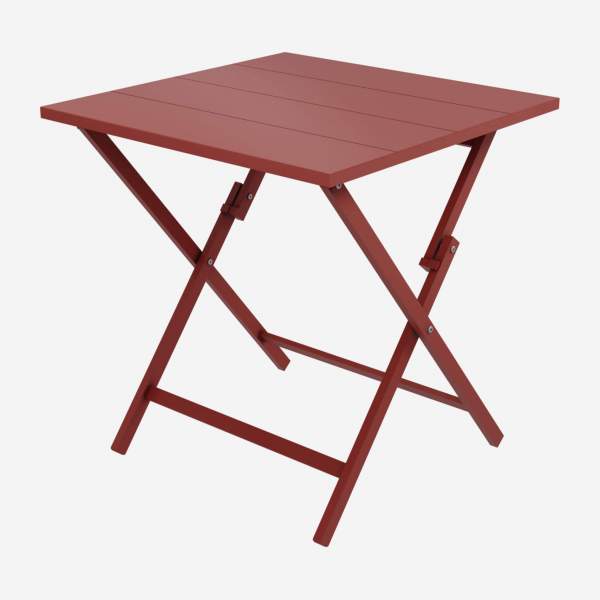 Table pliante en aluminium - Rouge