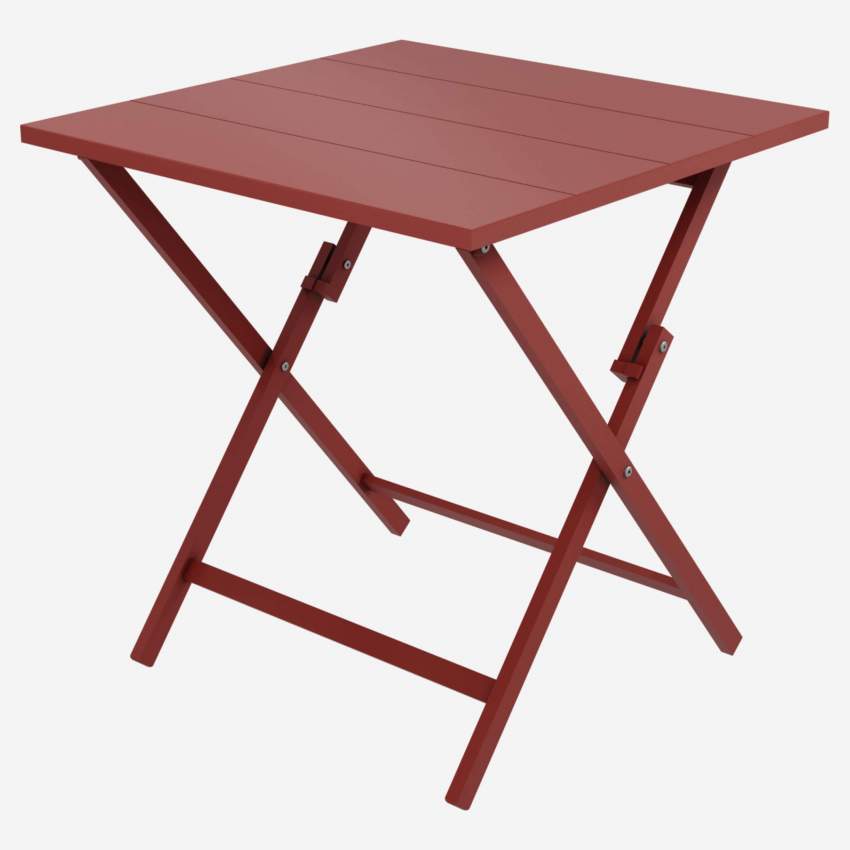 Table pliante en aluminium - Rouge