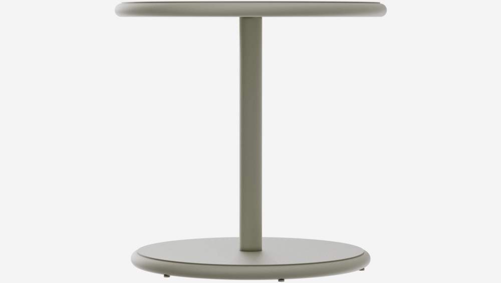 Table d'appoint ronde en aluminium - Gris tourterelle