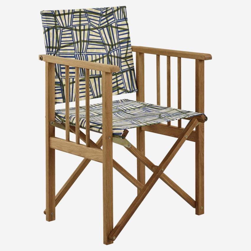 Tela em algodão para cadeira dobrável - Motivo Prisca (estrutura vendida separadamente)