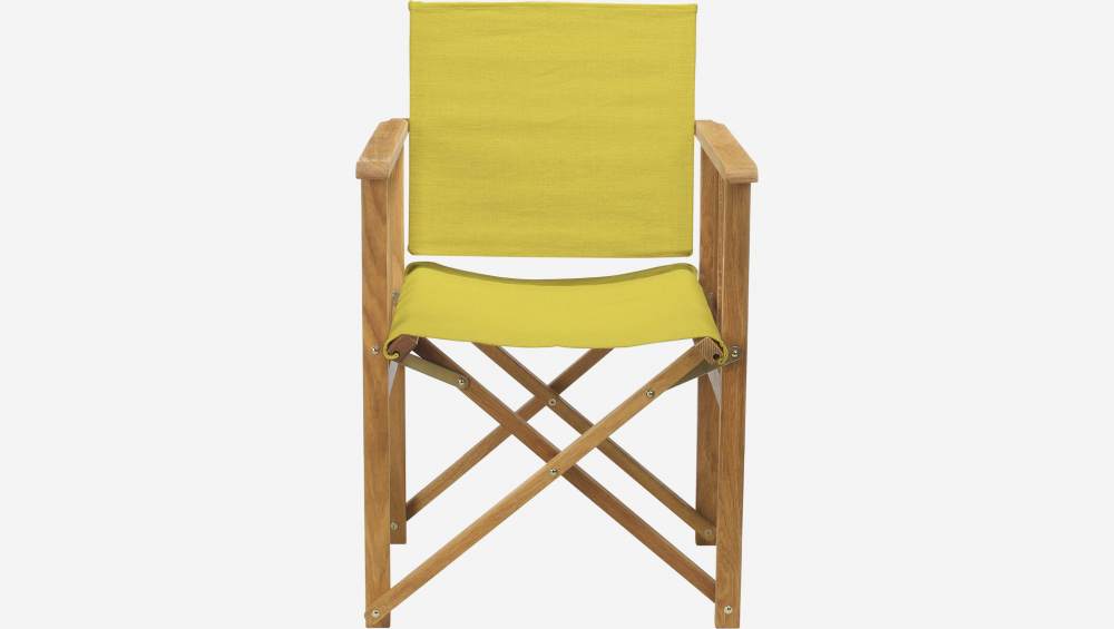 Toile en coton pour chaise pliante - Jaune moutarde (structure vendue séparément)