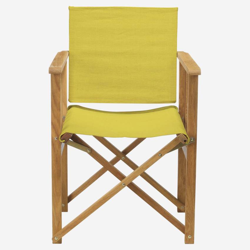 Tela em algodão para cadeira dobrável - Amarelo mostarda (estrutura vendida separadamente)