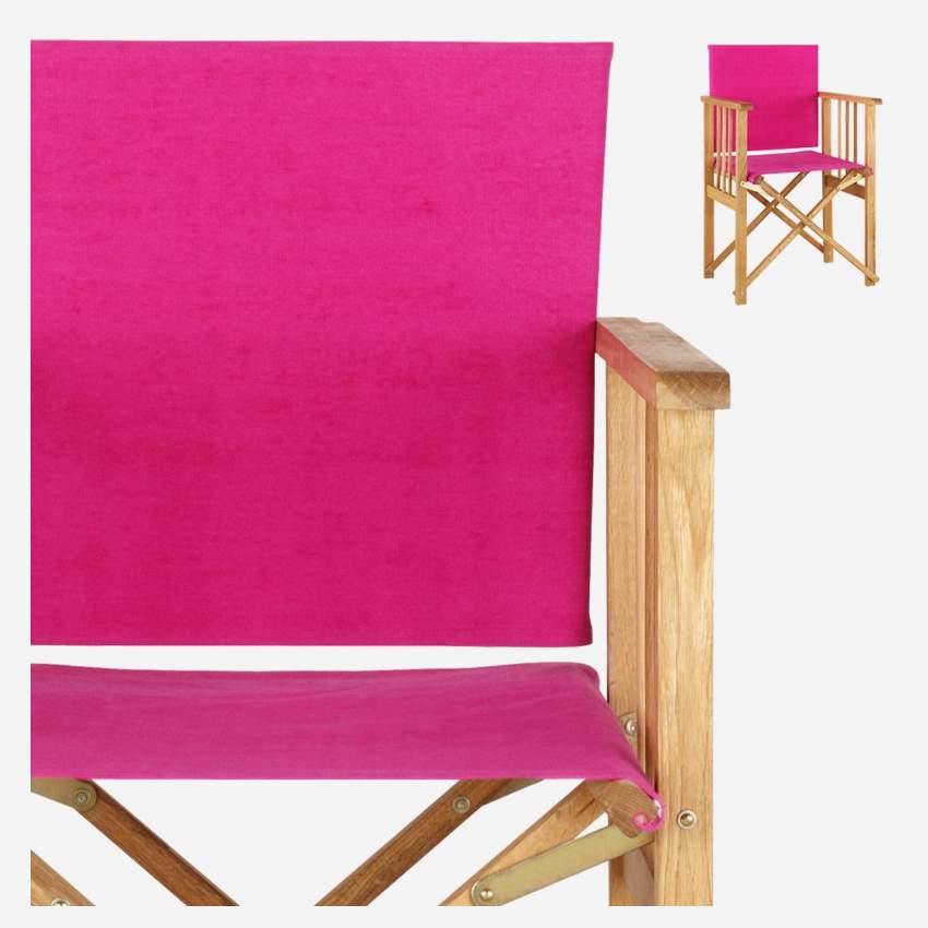 Toile en coton pour chaise pliante - Fuchsia (structure vendue séparément)