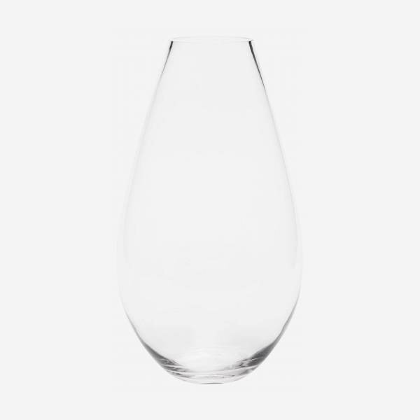 Jarrón de vidrio - 42 cm - Transparente