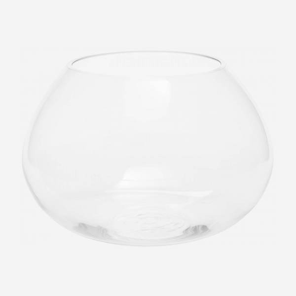 Jarrón de vidrio - 18 cm - transparente