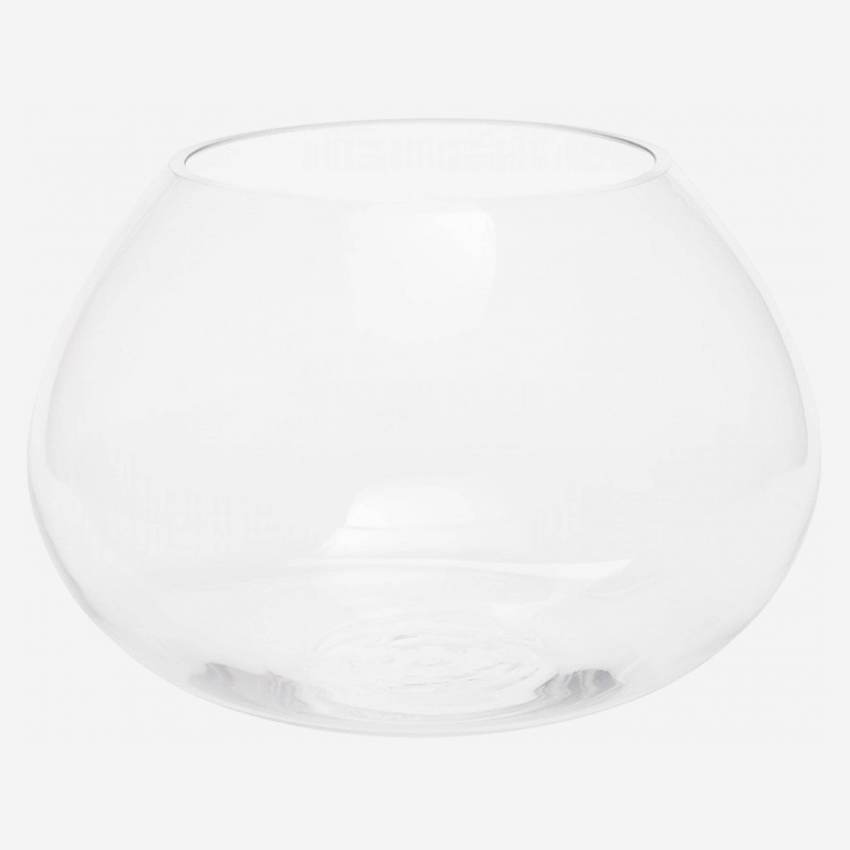Vase en verre - 18 cm - transparent