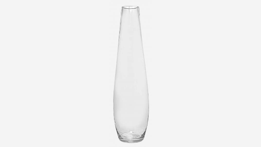 Vaas van glas - 55 cm - Transparant