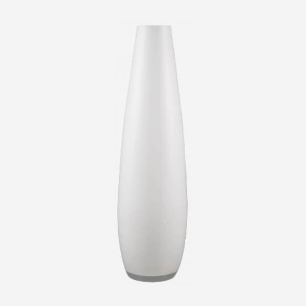 Vase en verre - 44 cm - blanc