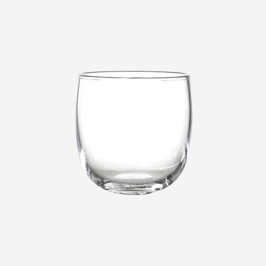 Übertopf, 16 cm, aus transparentem Glas
