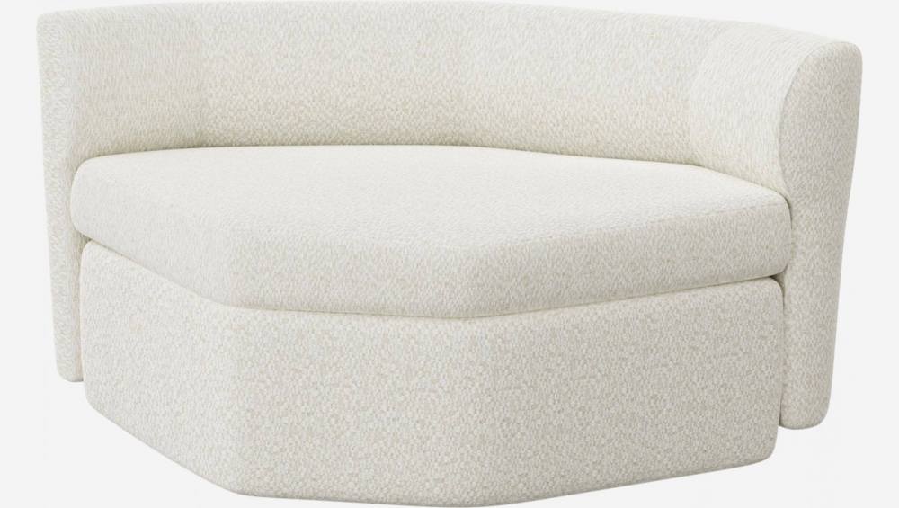 Sofá sem apoio de braços em tecido - Branco alabastro - Design by Anthony Guerrée