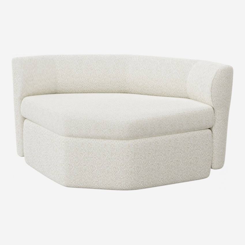 Sofá sem apoio de braços em tecido - Branco alabastro - Design by Anthony Guerrée