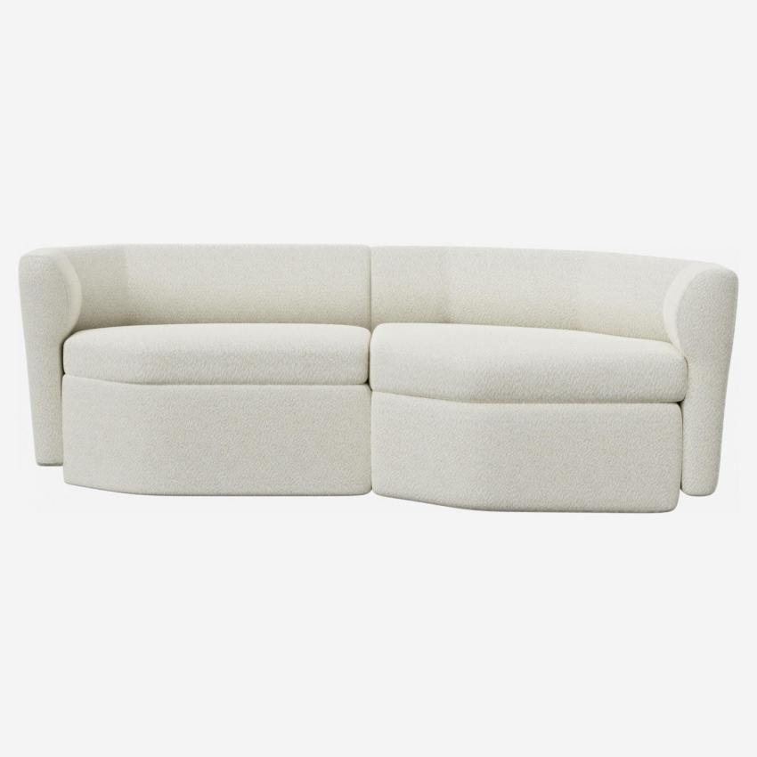 Reposabrazos derecho para sofá cama modular de 2 plazas beige Terence