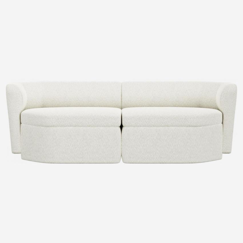 Modulares 2-Sitzer-Sofa aus Stoff - Alabasterweiß - Design by Anthony Guerrée