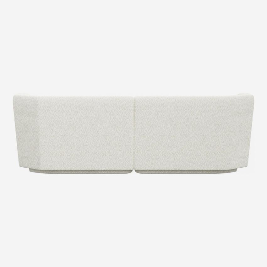Sofá modular de 2 lugares em tecido - Branco alabastro - Design by Anthony Guerrée