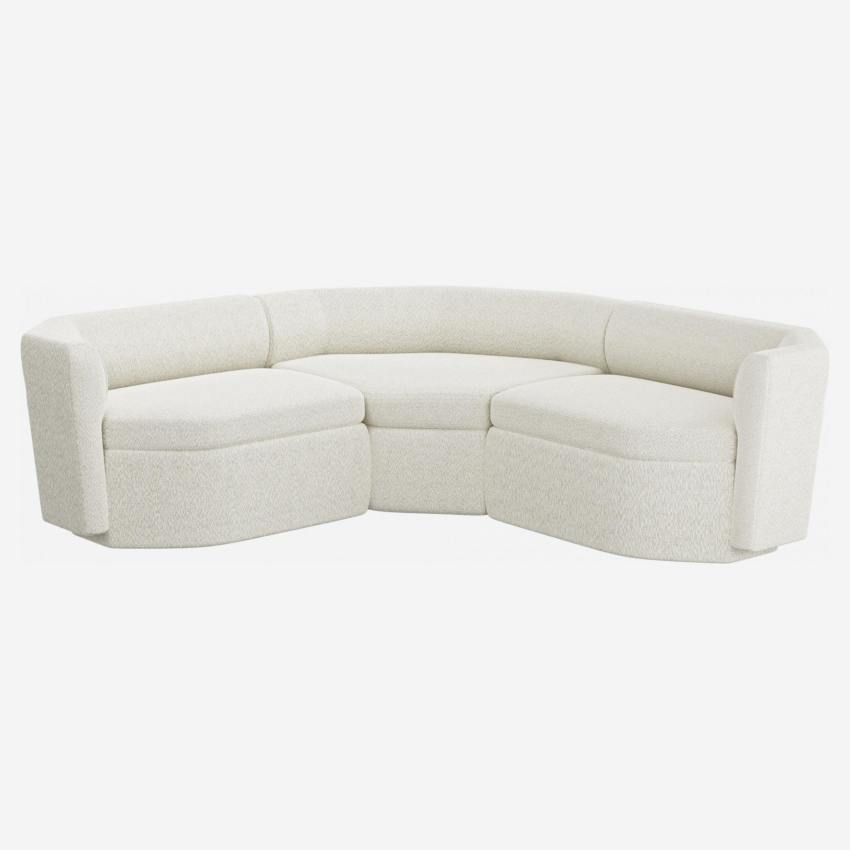 Modulares 3-Sitzer-Sofa aus Stoff - Alabasterweiß - Design by Anthony Guerrée