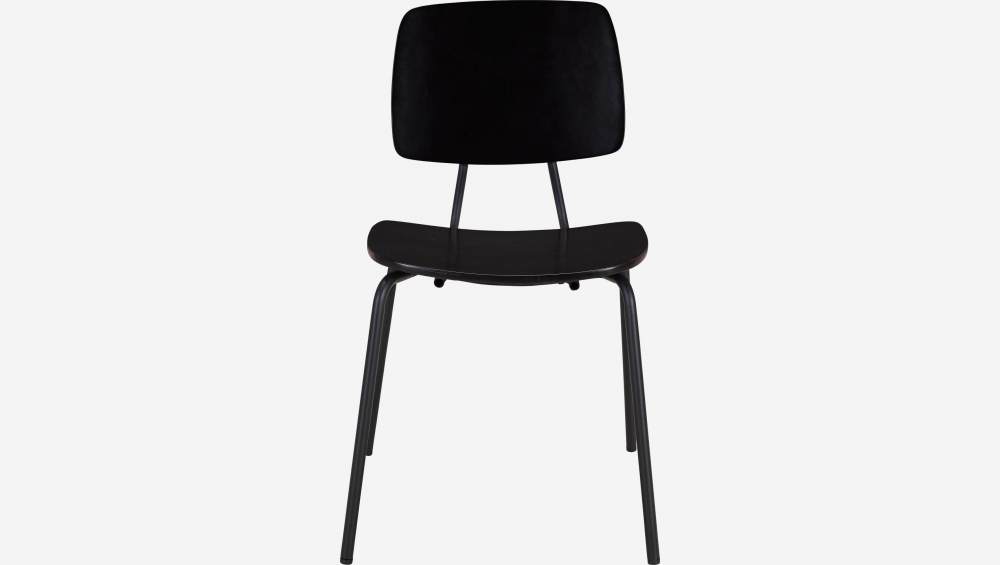 Stuhl aus Holz und Metall - Schwarz