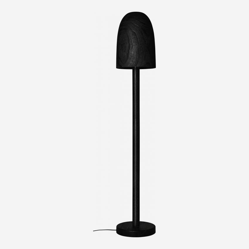 Lampadaire en bois - Noir - 156 cm