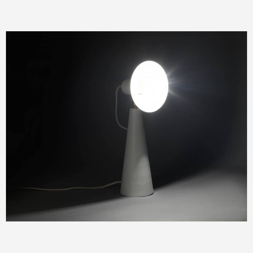 Tafellamp van metaal - Wit
