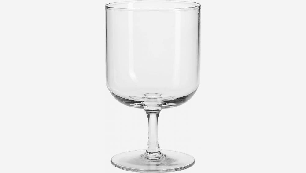 Bicchiere in vetro fumé - 385ml - Trasparente