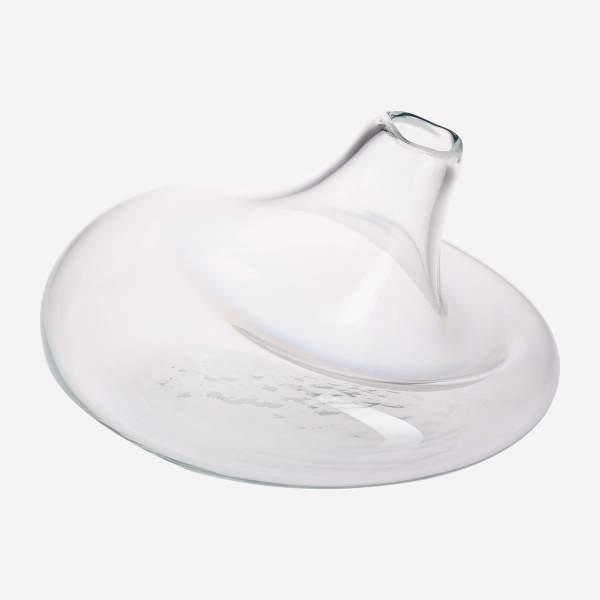 Vase en verre soufflé bouche - Transparent - 13,5 cm