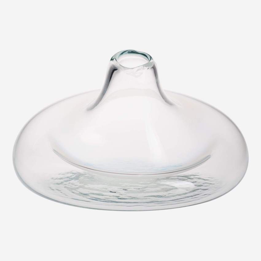 Vaso in vetro soffiato a bocca - Trasparente - 13,5 cm