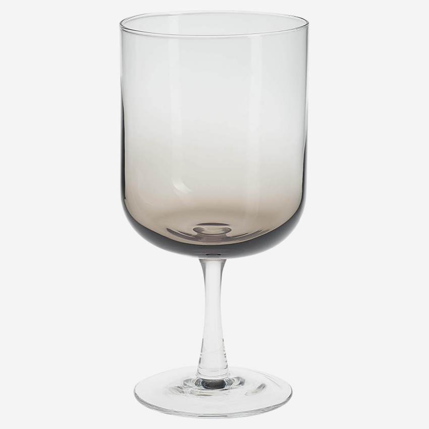 Bicchiere in vetro fumé - 340 ml - Grigio
