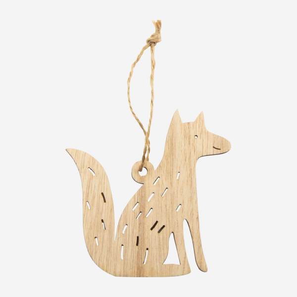 Weihnachtsschmuck - Fuchs aus Holz zum Aufhängen