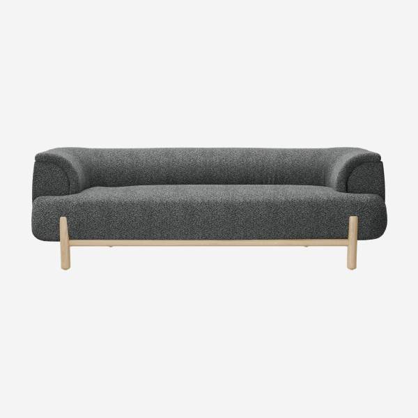 Sofá de 3 lugares em tecido - Cinzento ardósia - Design by Anthony Guerrée