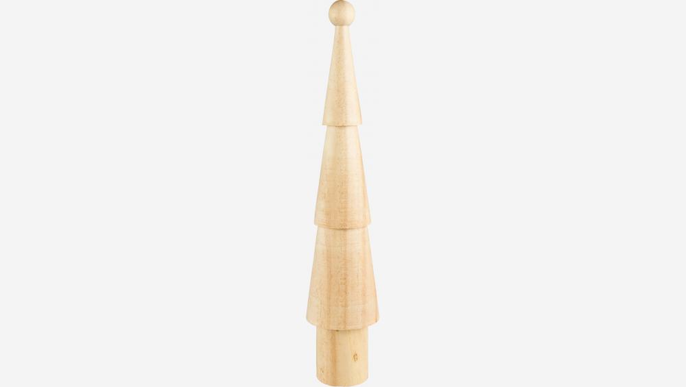 Décoration de Noël - Sapin en bois à poser - 34,5 cm - Naturel 