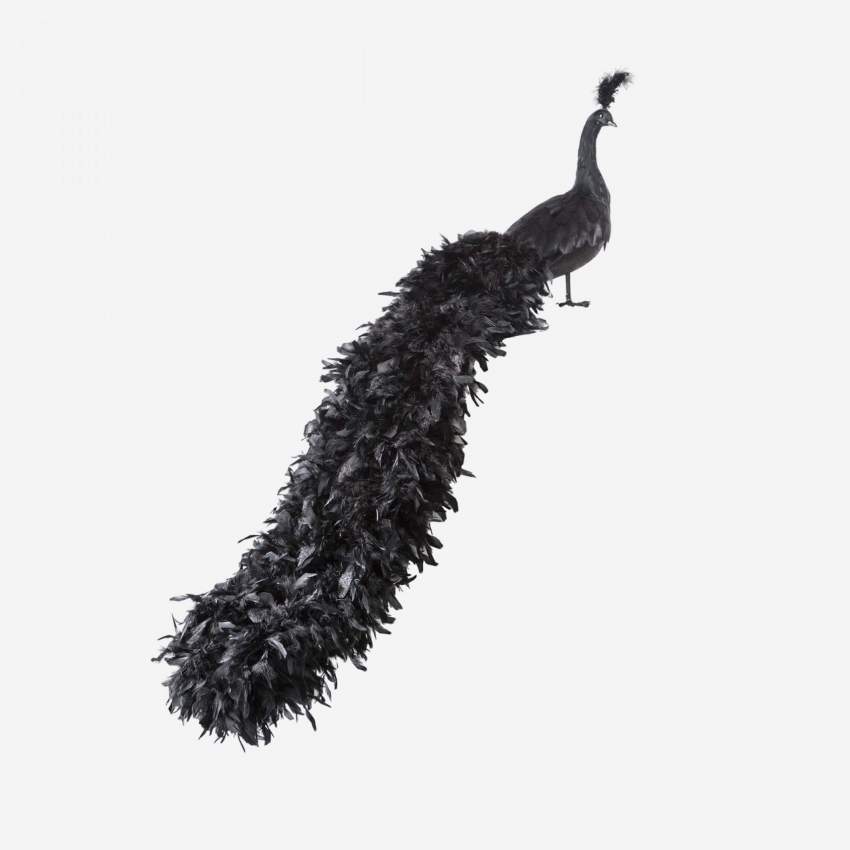 Pavo real decorativo L152 negro