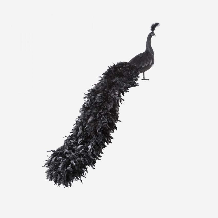 Decoratieve pauw L152 zwart