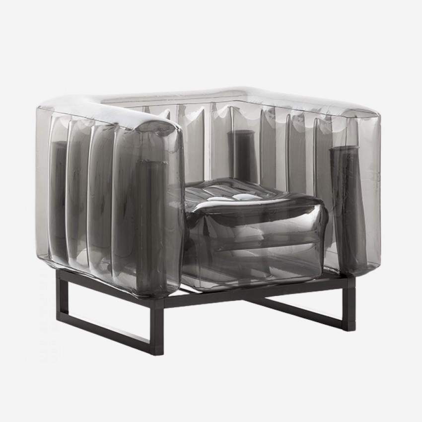 Aufblasbarer Sessel aus PVC - Schwarz