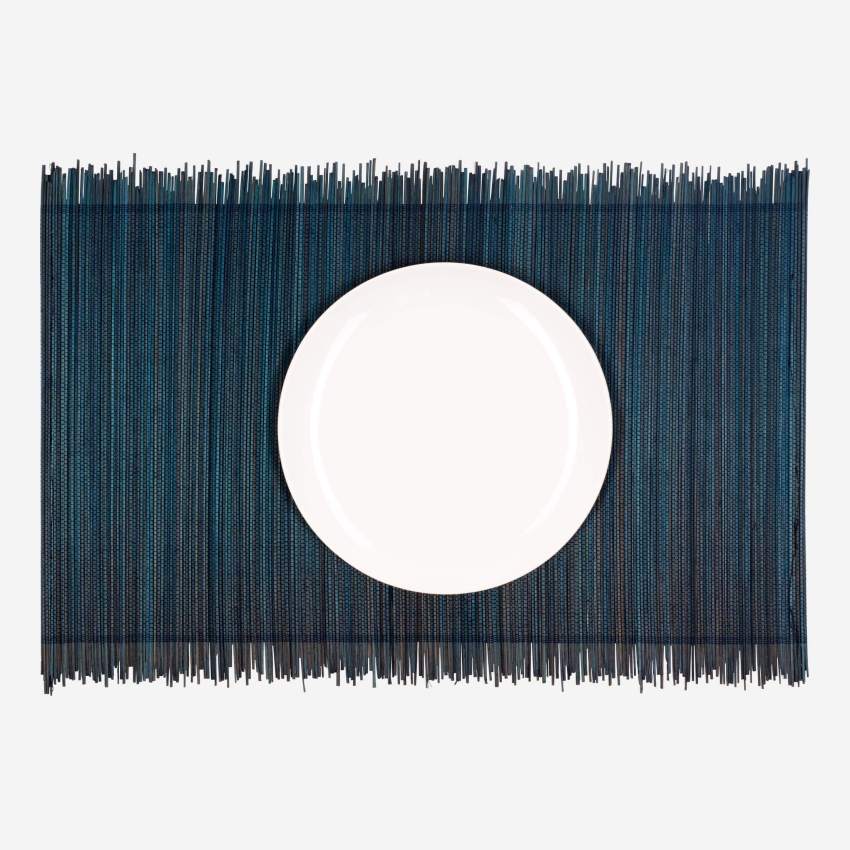 Set di 4 tovagliette in bamboo - 30 x 45 cm - Blu
