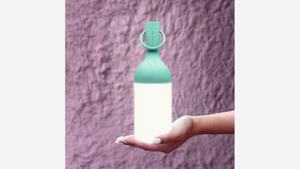 Kleine tragbare LED-Outdoor-Leuchte - Lagunenblau - Design by Bina Baitel