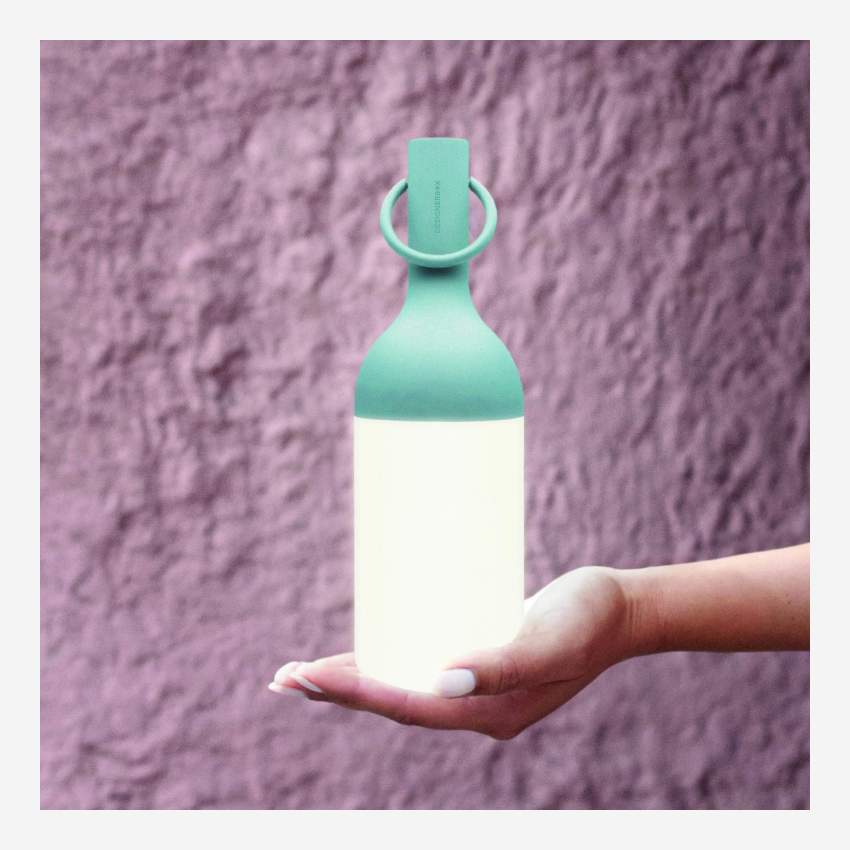 Petite lampe nomade outdoor à LED - Bleu lagon - Design by Bina Baitel