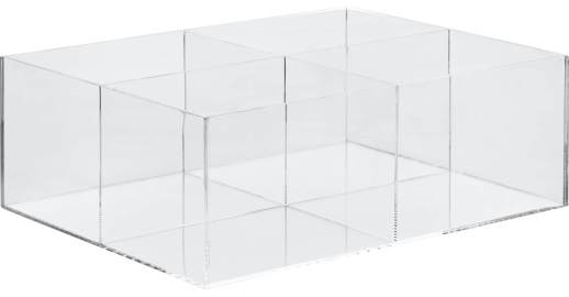 Cit - Boîte de rangement en acrylique - Grand modèle - Transparent - Habitat